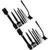 VILLCASE 2sets Spazzola Pulizia Tastiera Portatile Kit di Pulizia Antistatica in Nylon per Dispositivi Elettronici di Spazzole per Laptop per Viaggi e Uso Quotidiano