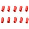 HDWSNXW 10PCS M3x9/10/26/28/30/37/40/44/45/50/55mm Colonna in alluminio Asta esagonale rotonda Pilastro Spacer for RC FPV Drone Quadcopter Parte fai da te Sostituibile(M3x10mm red)