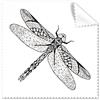 DIYthinker Dragonfly Animal Portrait sketch occhiali panno di pulizia Gift Phone Screen Cleaner 5PCS