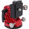 Fdit Base di Regolazione della Latitudine, Supporto per Strumento Equatoriale Regolabile da 0 a 90 Gradi per Costruzione in Lega di Alluminio Telescopio di Astronomia Skywatcher (rosso)