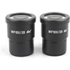 Generic Una coppia di oculari WF10X WF15X WF20X WF25X WF30X for microscopio stereoscopico a campo largo 20 mm 15 10 9 WF10X/20 Ricambi per telescopi astronomici