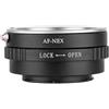 TECKEEN AF-NEX - Anello adattatore in alluminio per obiettivo Olympus M4/3 per obiettivo Sony NEX E-mount a AF