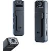 E EMZHOLE Mini telecamera per corpo 1080P con audio e video, videocamera portatile indossabile per escursioni, passeggiate, ciclismo, viaggi