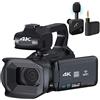 DIGNIFE Videocamera, 18X Zoom 4K Camcorder Fotocamera digitale for fotografia Live Streaming Schermo da 4 pollici Webcam Videocamera da 64 MP Registratore(128G SD Card,With Microphone)
