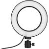 Cryfokt Luce di Riempimento Ad Anello Luce di Riempimento USB Regolabile Ed Elegante per Podcast Video Dal Vivo Trucco per Ritratti per Lampada da Tavolo con Treppiede, Anello LED per Fotografia di