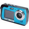GOWENIC Fotocamera Digitale 4K 56MP, Zoom 16x, Doppio Schermo, USB, Impermeabile Fino a 10 Piedi, Batteria 1700mAh, Scheda da 128 GB, Panorama, Rilevamento Facciale, Autoscatto,