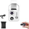 Generico Mini microscopio tascabile per telefono 200X con lente CPL/luce LED, fotocamera per microscopio digitale portatile con nano zoom, design a clip universale, micromondo per bambini adulti (white)