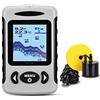 DIGNIFE Telecamera subacquea per la pesca, 2.2inch. LCD. Finder di pesce portatile 200KHz / 83kHz Dual Sonar Frequency Frequenza 100m rilevatore for placcaggio da pesca con ghiaccio(FF718D)
