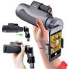 WANWEN Monoculare 12X50 Leggero, HD Vision Fmc Broadband Green Film Telescopio oculare grande, adatto per telefoni cellulari con una larghezza di 5,8 cm-9,2 cm little surprise