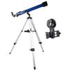 RENYUEH Telescopio per adulti principianti bambini, apertura 60 mm 800 mm AZ telescopio astronomico compatto rifrattore con prisma BAK4 obiettivo FMC telescopio per astronomia con adattatore per smartpho