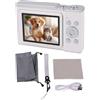 Generic Fotocamera Digitale 5K per Fotografia, Fotocamera per Vlogging con Zoom Automatico HD da 72 MP e Zoom 16X con Schermo Flip da 2,88 Pollici Mirrorless retrò per
