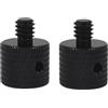 FEICHAO 2 adattatori a vite D15/D16 da 1/4-20 x 6 3/8-16 x 6 maschio a 3/8-16 x 9 M6-1 femmina con foro laterale di rinforzo per treppiede fotocamera fotografia accessori di conversione giunto