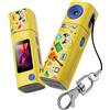 Generisch 2026 - Telecamera professionale compatta per riprese video 4K con obiettivo grandangolare, funzionamento con una sola mano (giallo, 10 x 6 x 3 cm)