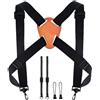 Generic Forchetta per binocolo regolabile, design a croce, comodo supporto per spalle, vestibilità universale sicura con chiusura rapida | caccia, birdwatching, escursionismo, arrampicata, avventura