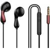 Luojuny Auricolare a bassa frequenza profonda Isolamento senza perdita di rumore cablato Cancellazione del rumore Suono chiaro Cuffie sportive Cuffie intrauricolari per bassi pesanti per Oppo Huawei