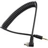 Navna Cavo di sincronizzazione lampeggiante a spirale a molla PC a 2.5mm con rivestimento in PVC di durevolezza della vite per attrezzatura fotografica studio durevole cavo accessorio in PVC