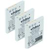 vhbw 3x batteria compatibile con Nikon Coolpix P1, S50c, S2, S52c, S1, S52, S5, S3, S7, S6, S7c, P2, S51c, S51 fotocamera (600mAh, 3,6V, Li-Ion)
