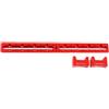 Generico Dovetail Guide, Set di maniglie for guida a coda di rondine for telescopio da 445 mm, compatibile con kit guida for piastra di montaggio a coda di rondine Celestron C11 C11HD(Red)