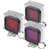 Cosiki Shopping Pazzo Filtro da Immersione, Set di filtri da Immersione Subacquea Filtro da Immersione Subacquea Lightw, Filtro da Super Vestito Viola Rosa Rosso per 5 H