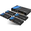 Orei 1X4 HDMI 2.0 Extender Splitter su CAT5/5e/6 con IR - Max 120 m a 1080p, 2K x 4K @ 30 Hz