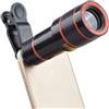 Generic Telescopio 12X Zoom Obiettivo mobile Teleobiettivo Macro Obiettivi for fotocamera lungo Ricambi per telescopi astronomici