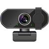 BJdfgE Webcam Full HD 1080P 2K 4K for PC portatile, webcam automatica, streaming live flessibile con microfono, trasmissione in diretta for videochiamate(4K)