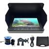 Generic Fotocamera Fish Finder - Kit fotocamera per pesca subacquea, fotocamera per pesca sul ghiaccio | Fishfinder video portatile con monitor LCD da 4,3 pollici, fotocamera da pesca impermeabile per pesca s