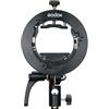 Godox S2 Flash S-Type Staffa con supporto Bowens per Godox V1 AD200Pro ecc Testa Rotonda Flash Series e AD400Pro AD200 V860II TT685 TT600 TT350 Series Speedlite, impugnatura orientabile