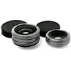 Generic Kit di 3 lenti per fotocamera, con clip, grandangolare, lente fisheye, lente macro, grigio comodo e piacevole
