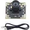 Giwnhvx Modulo fotocamera 5 MP 2 K con microfono incorporato, USB Plug and Play, obiettivo fotocamera a a manuale e angolo di visione di 68 ° per PC.