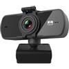 Knoruley Webcam 2K Full HD 1080P Web Camera Autofocus con Microfono USB Web Cam per PC Computer Laptop Desktop Webcamera