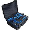 TOMcase Custodia da esterno professionale, custodia protettiva per Sony videocamera PXW-X70, PXW-Z90 o HRX-NX80, 4 batterie e molti accessori | Impermeabile IP67 | Caso di trasporto | Made in Germany
