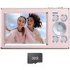 Geavonyg Doppio Display Per Fotocamera Studenti Da 5000 W Con Schermo Posteriore Da 1 4 Pollici Corpo In ABS Batteria Lunga Fotocamera Studenti Regalo Adolescenti Con Doppio Display