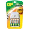 GP Batteries PB11GS250-B4 GP - Caricabatterie con 4 batterie ricaricabili AA / 2500 mAh NiMH e luce notturna, colore: Bianco