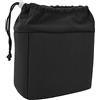 CHICIRIS Borsa Imbottita per Inserto per Fotocamera Strato Interno in Nylon Impermeabile Morbido Velluto Borsa per Fotocamera DSLR Leggera e Resistente per i Viaggiatori Blu Scuro 20x18x10 Cm (BLACK)