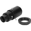 Qiilu Tubo di Prolunga per Telescopio Tubo di Montaggio Adattatore per Fotocamera Astronomica Retrattile per SLR Materiale: Lega di Alluminio Peso: ca. 259 G 9,1 Once