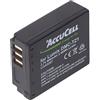 AccuCell - Batteria per Panasonic CGA-S007, CGR-B S007, DMW-BCD10
