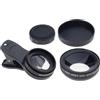 JSGHGDF Leghe di alluminio Obiettivo grandangolare 3 6 centimetri Distanza Messa a fuoco Universali Mount per Accessori Della Macchina Fotografica Del Telefono Croci Dispositivo Compatibile Obiettivo