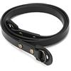 SGerste - Tracolla per fotocamera DSLR SLR in vera pelle, 107 cm, colore: Nero