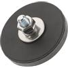 BESTYASH Base Magnetica per Faretti Auto in Gomma Nera, Supporto Magnetico | Montaggio Magnetico, Alta Durezza, per Staffe Camera e Utensili, Uso Outdoor e Broadcast
