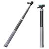 Generico selfie stick tripod, Bastone selfie in fibra di carbonio monopiede allungabile 1/4 vite, compatibile con GoPro 13 12 Insta360 X4 X3 DJI Action 5pro 4 fotocamera(3m Selfie Stick)
