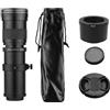 HUIOP telephoto zoom lens HUIOP Fotocamera MF Obiettivo zoom super teleobiettivo F/8.3-16 420-800 mm T2 Mount con anello adattatore FX-mount Sostituzione filettatura 1/4 per Fujifilm X-Pro2 X-E2 X-E3 X-A5 X