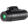 TIEOAXFT Telescopio monoculare 40X60 con zoom ad alta definizione, binocolo for visione notturna supporto for smartphone for caccia e campeggio(B)