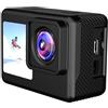 YFDGD Macchina Fotografica Di Azione 4K UHD 1080P 30FPS Schermo IPS Da 2.0 Pollici Registrazione Video For Bicicletta Subacquea Anti Shake 120 Grandangolare Cattura Facilmente Momenti Mozzafiato