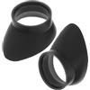 Zerodeko Coperture Protettive Oculare Binocolo 2 Pezzi in Gomma per Telescopio e Microscopio Stile a Orecchio lungo 29-33 Mm per Osservazioni Outdoor