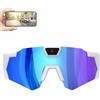 Generic POV Glasses - Occhiali da baseball 4K con fotocamera, vetro di registrazione intelligente con registrazione video, per uomini e donne (blu)