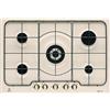 Electrolux Piano Cottura a Gas, Serie 300 RGG7253OON, Soft Line 75 cm, 5 Fuochi, Bruciatore Potente 4 kW, Accensione Integrata nella Manopola, Sicurezza Sicurgas, Superficie Liscia Facile da Pulire