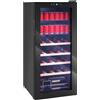 HOMCOM Cantinetta Vino Refrigerata 20 Bottiglie 92L Cantina Vino Silenziosa Temperatura Regolabile 5-18℃ Frigo Vino Bar con Vetro Anti UV, Ripiani, Compressore, Display Touch, Luci LED, Classe G