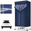 SweAtz 1000w armadio elettrico casa appartamenti viaggio camper asciugatrice, grande capacità 15kg acciaio inossidabile riscaldato stendibiancheria con temporizzazione 180min, per appartamento casa