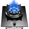 YINMAN 1 Fornello A Gas, Fornello Di Conversione GN/GPL, Fornello Singolo In Rame Fuso E Vetro Temperato Da 5,2 KW, Bruciatore Programmabile, Con Protezione Antincendio E Blocco Di Sicurezza For Bambini(NG)
